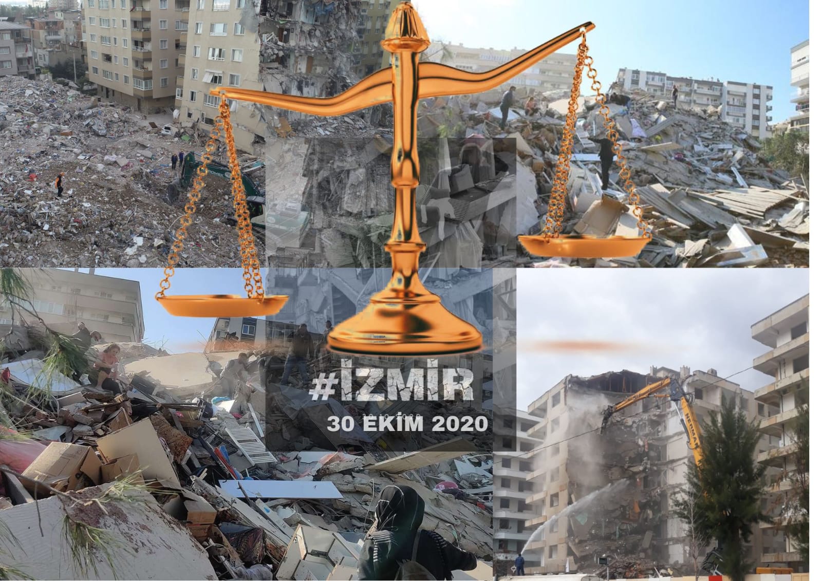 İzmir Depremzedeleri Desteklerdeki Adaletsizliği Protesto Ediyor