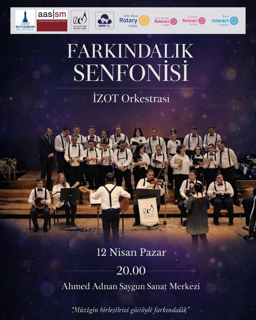 // Müzi̇ği̇n Bi̇rleşti̇ren Gücü İzmi̇r’de Yankilanacak: “Farkindalik Senfoni̇si̇” Sahneye Çikiyor