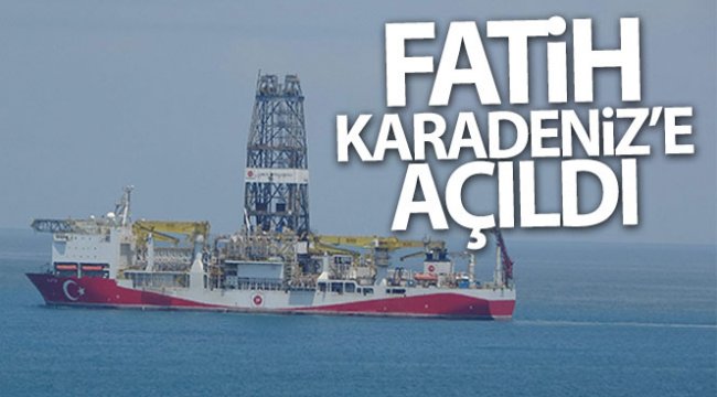 Fatih Sondaj Gemisi Karadeniz'e açıldı
