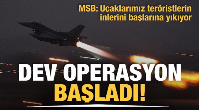 MSB duyurdu: Pençe-Kartal Operasyonu başladı