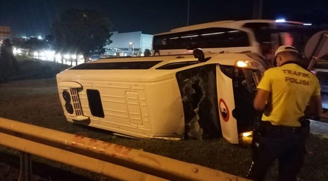 Kocaeli'de minibüs kazası: 6 yaralı