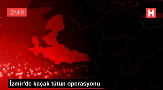 Son dakika haberleri: İzmir'de kaçak tütün operasyonu