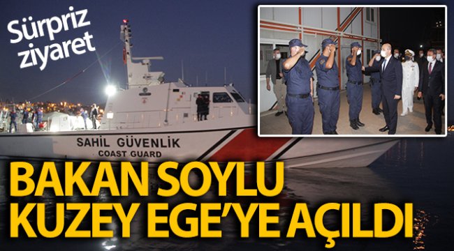 Bakan Soylu, Sahil Güvenlik ile Kuzey Ege'ye açıldı