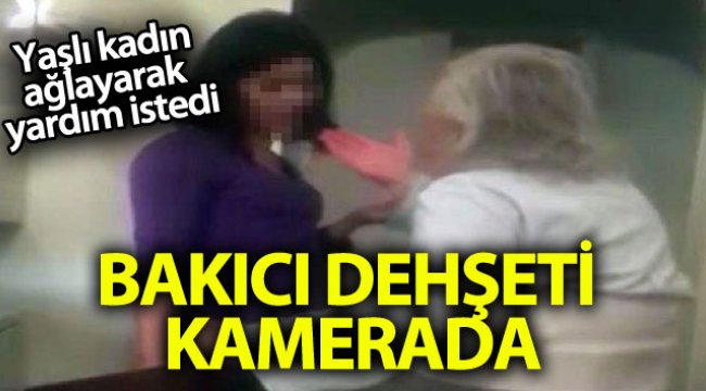 Kadıköy'de yaşlı kadına bakıcı şiddeti kamerada