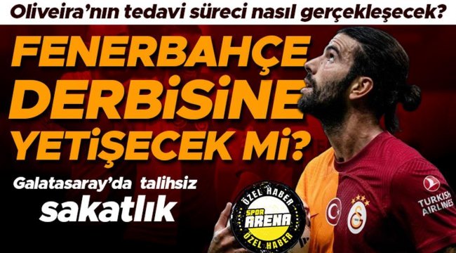Galatasaray'da Sergio Oliveira talihsiz bir sakatlık yaşadı! Portekizli yıldızın tedavi süreci nasıl gerçekleşecek, Fenerbahçe derbisine yetişecek mi?