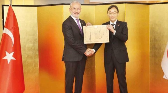 Fuat Tosyalı'ya Japonya Büyükelçiliği'nden ödül