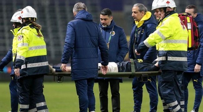 Fenerbahçe'de sakatlık kabusu Union Saint-Gilloise maçında da devam etti! Rekoru kırdı, sedyeyle götürüldü...