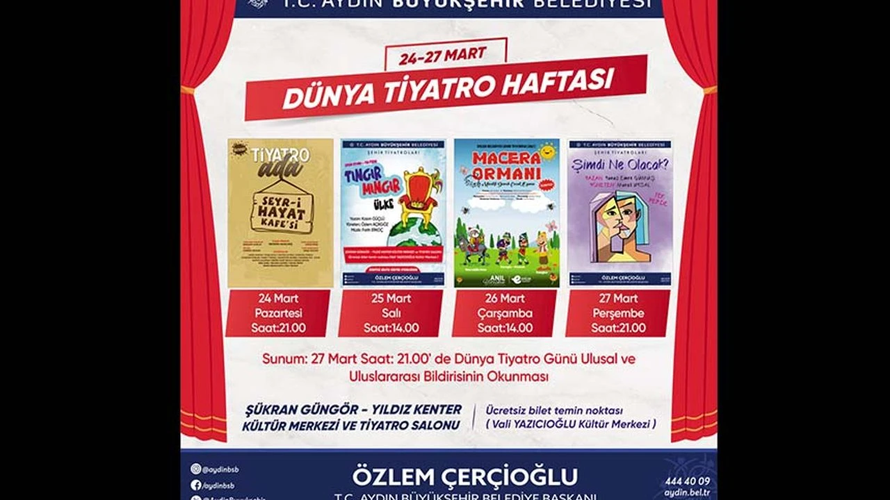 Başkan Çerçioğlu, Aydınlıları tiyatro ile buluşturuyor