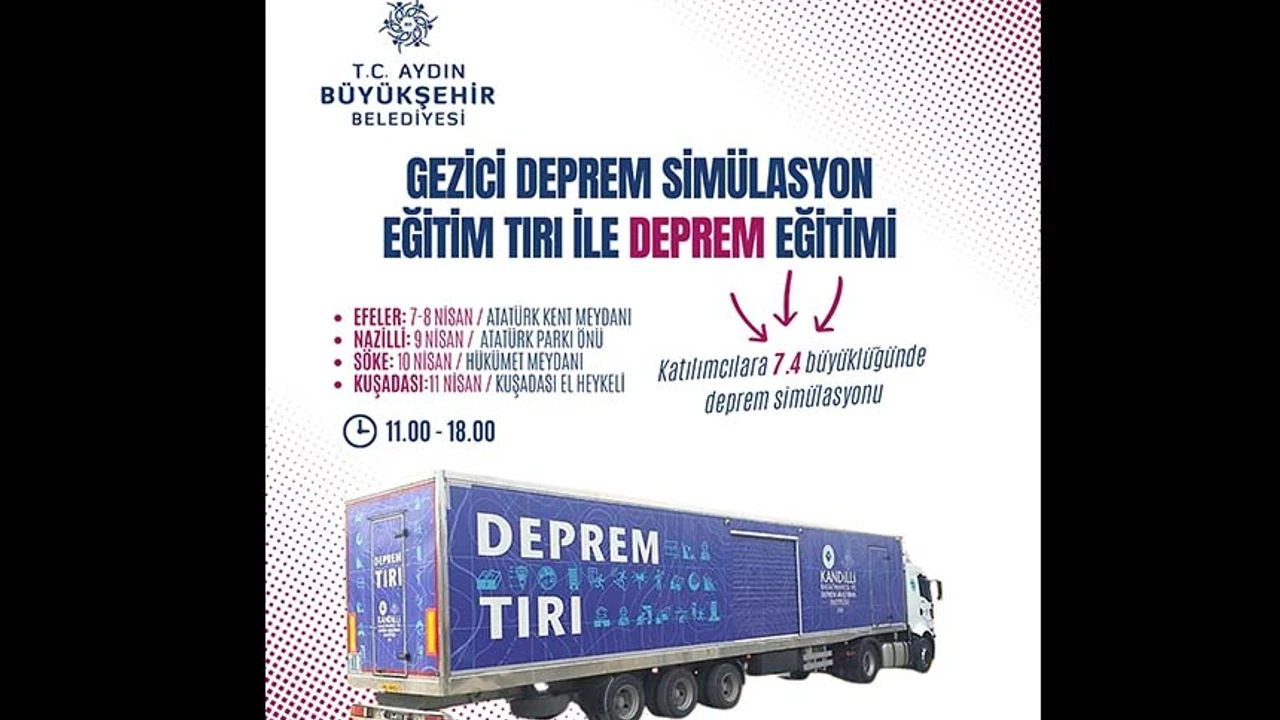 Aydın Büyükşehir Belediyesi'nden deprem simülatörü