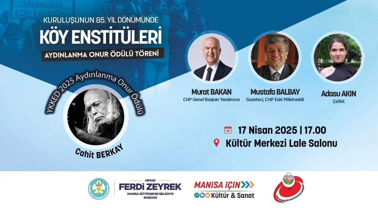 Köy Enstitüleri'nin kuruluşu Manisa'da kutlanıyor