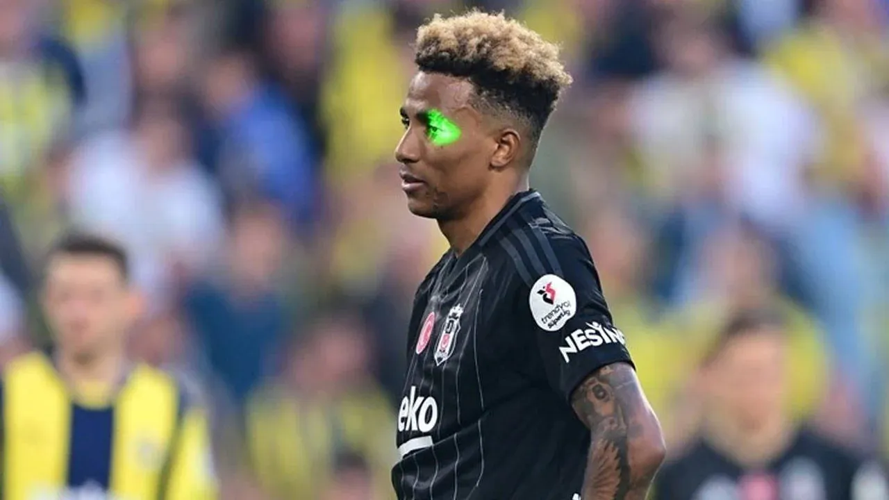 Fernandes'in gözüne lazer tutan seyirci gözaltına alındı