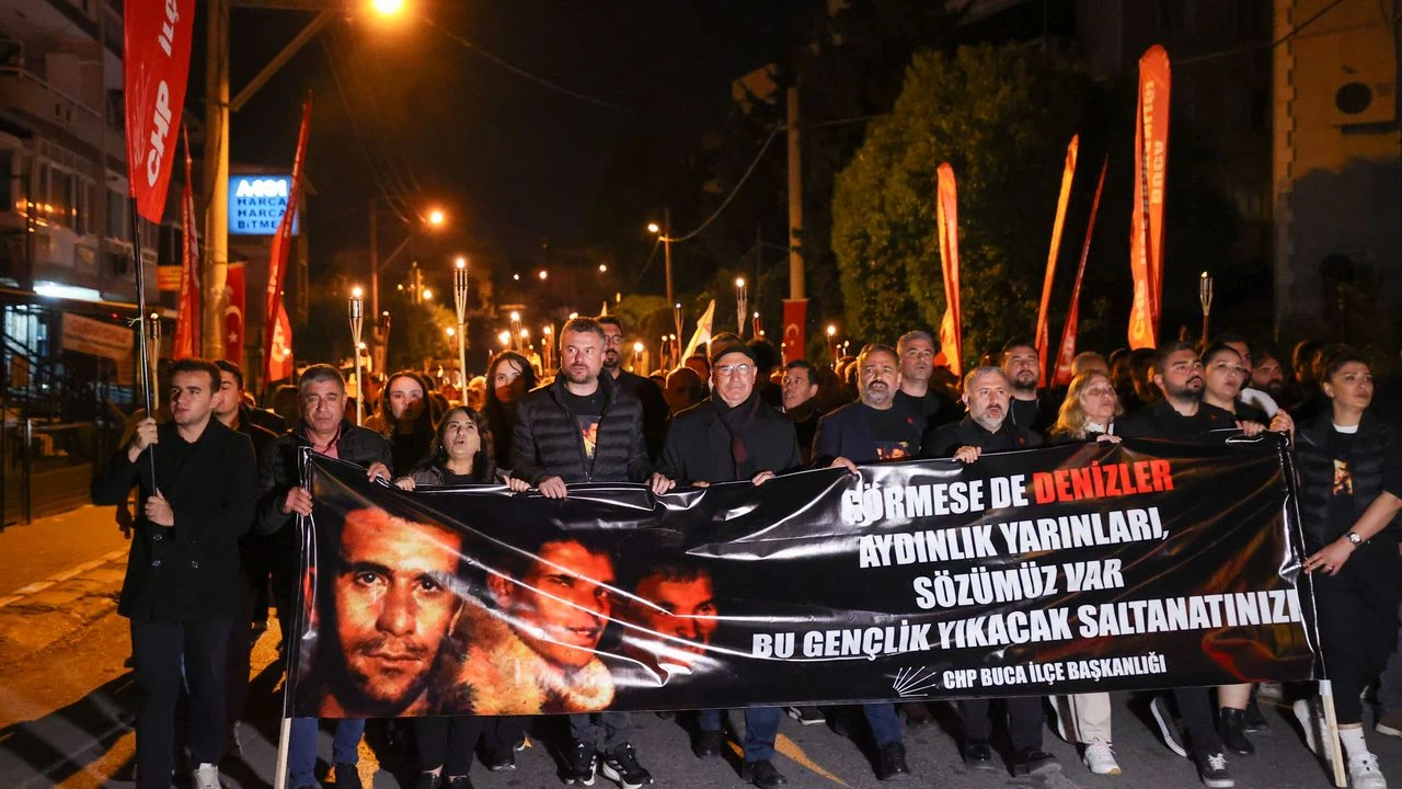 Üç Fidan, Buca'da anıldı