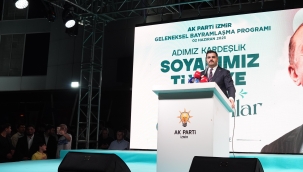 Dün akşam İzmir İl Başkanlığında düzenlenen bayramlaşma programında başkanımız bir konuşma yaptı