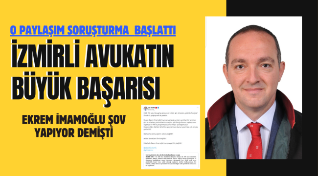 İzmirli Avukattan Sert Tepki Gelmişti: