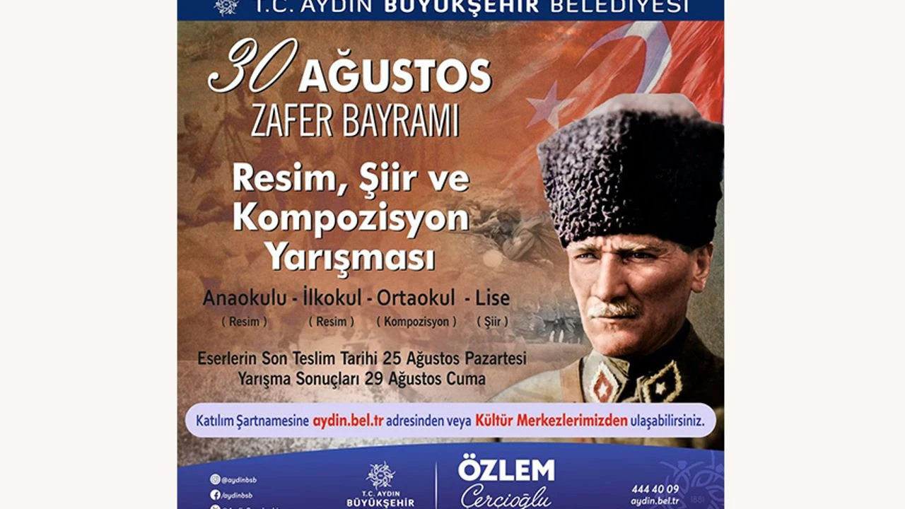 Aydın'da 'Zafer Bayramı' temalı yarışma
