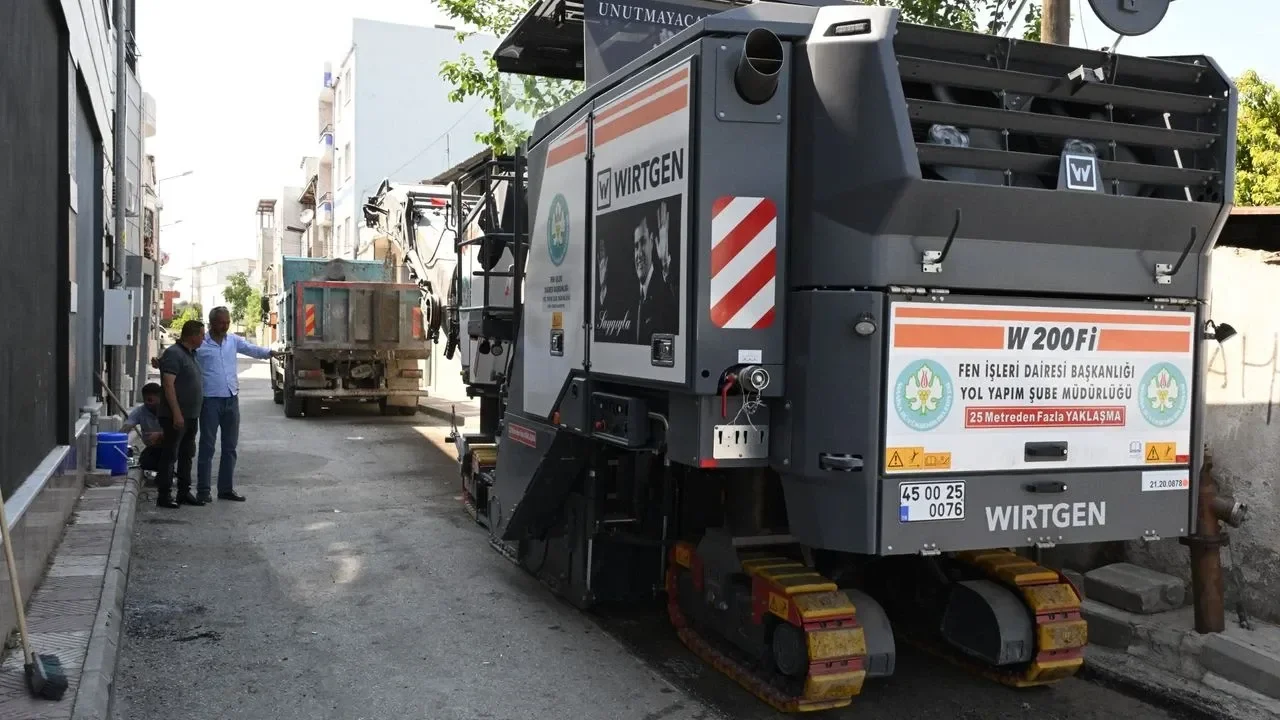 Manisa'da asfalt çalışmaları başladı!