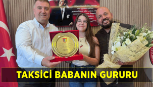 Taksici babanın gururu