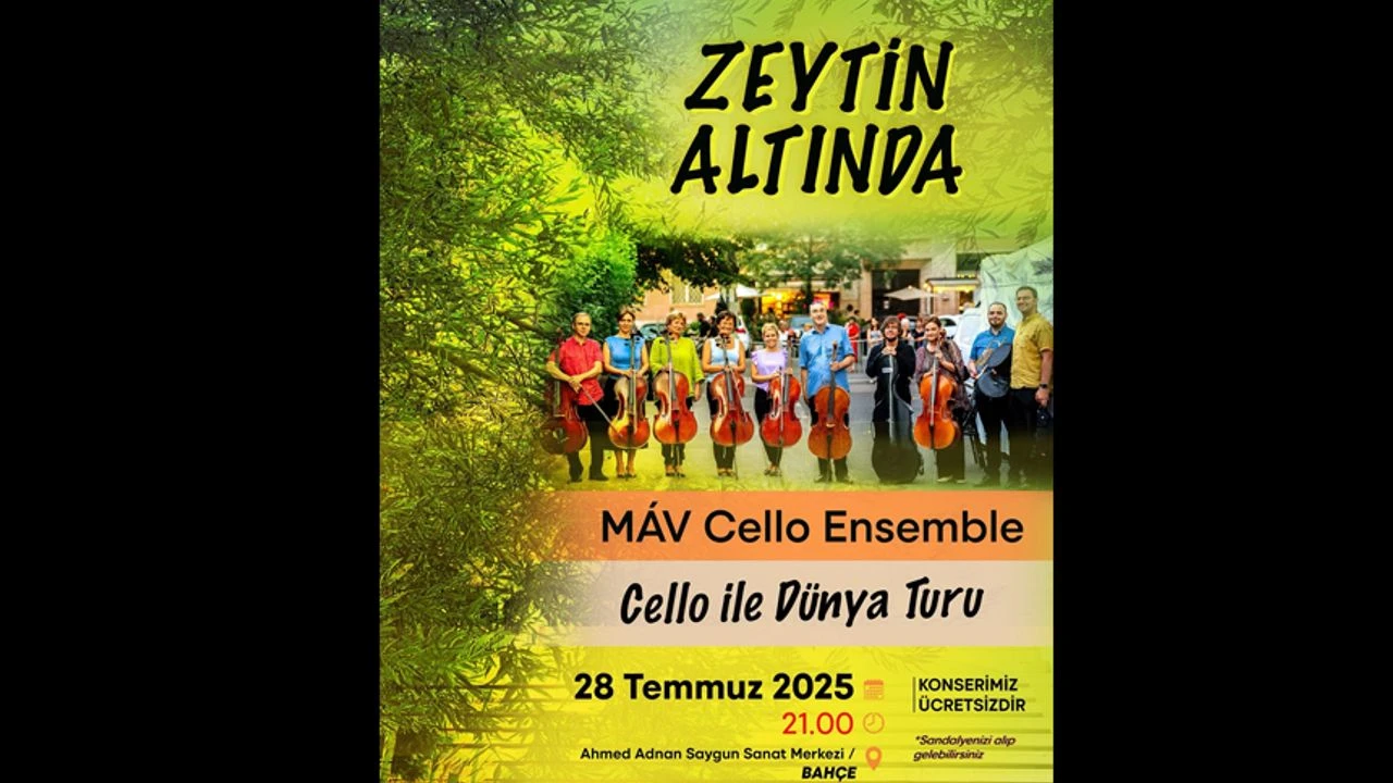 Zeytin Altında konserleri MAV Cello Ensemble ile başlıyor