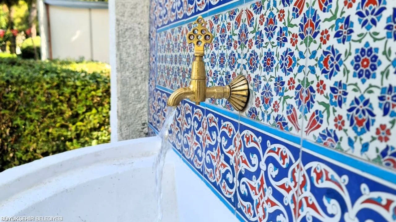 Kültürpark'ın tarihi çeşmesi yenilendi!