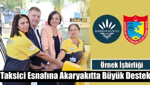 Taksici Esnafına Akaryakıtta Büyük Destek