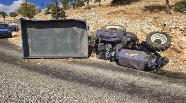 Adıyaman'da traktör devrildi: 2 yaralı