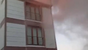 Biga'da ev yangını