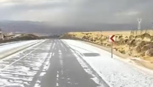 Elazığ'da dolu yağışı