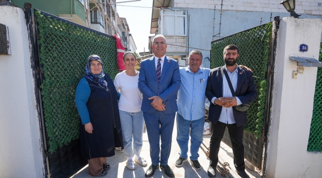 Gaziemir Belediyesi'nden yangında zarar gören evlere yardım eli
