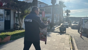 Ayvalık Belediyesi, kaldırım işgallerine karşı denetimlerini sürdürüyor