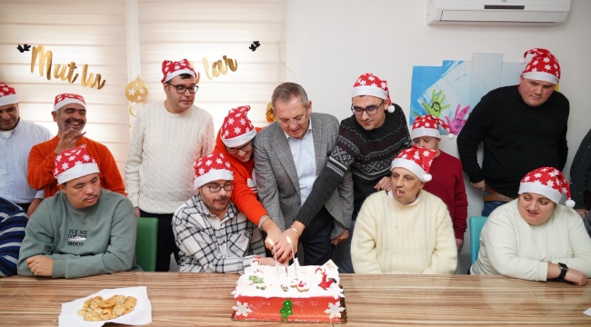 Başkan Mesut Ergin ve eşi Canan Ergin, yeni yılı özel çocuklarla karşıladı