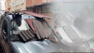 İstanbul'da fırtınada çatılar uçtu: Ölümden koşarak kurtuldu!