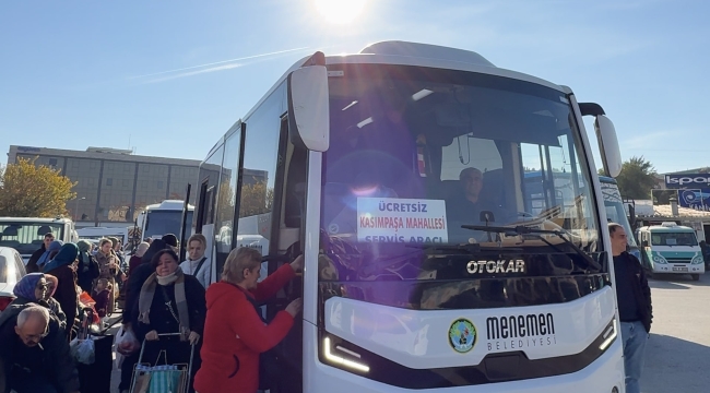 Menemen'de ulaşımın yıldızı ücretsiz ring servisler