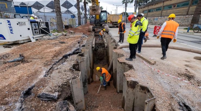 Alsancak'ta dev altyapı çalışması
