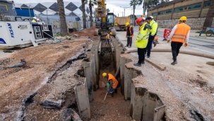 Alsancak'ta dev altyapı çalışması