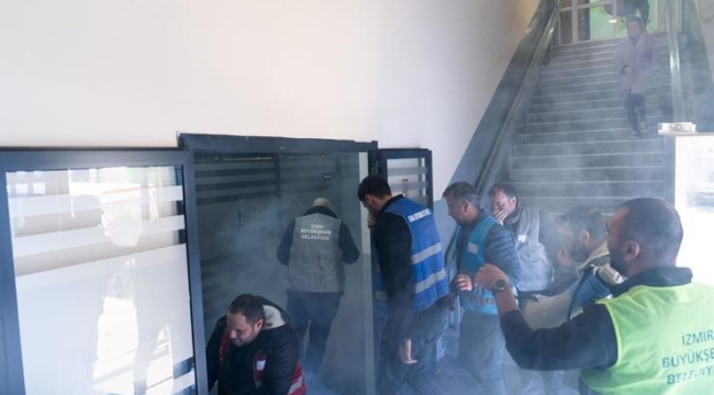 Büyükşehir'den çalışanlara kapsamlı afet tatbikatı