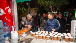 Karşıyaka Belediyesi'nden 30 bin kişiye sıcak çorba ikramı
