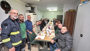 Başkan Mutlu, ulaşım emekçileriyle iftarda buluştu