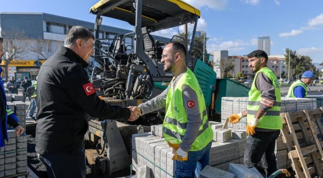 Başkan Tugay asfalt yatırımlarını yerinde inceledi