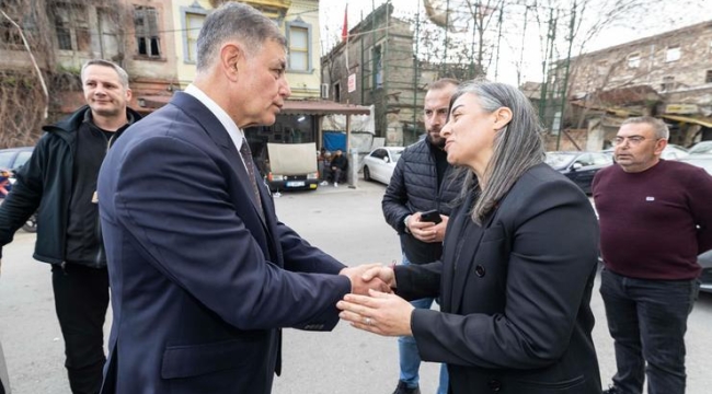 Başkan Tugay'dan Gümüştekin'e ziyaret