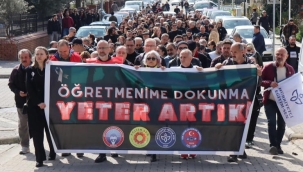 Muğla'da eğitimciler 'Fatma Nur Çelik' için sessiz yürüyüş düzenledi