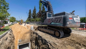 Tire'de altyapı yenileniyor, caddeler modernleşiyor