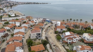 Yeni Foça'da tarihi dere yatağı güçlendiriliyor