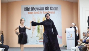 Bayraklı'nın üreten kadınları eserlerini sergiledi