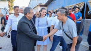 Başkan Vekili Benzer,  mesaiye Park Bahçeler şantiyesinde başladı