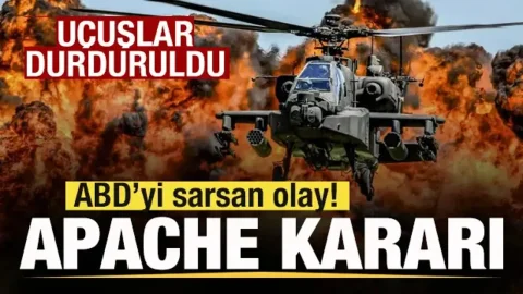 ABD Kara Kuvvetleri Apache eğitim uçuşlarını durdurdu