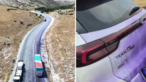 Afyonkarahisar'da yoldaki boyalar araçları mora boyadı, 2 firmaya rekor ceza