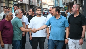 Başkan Eşki'den Çamdibi'nde esnaf turu