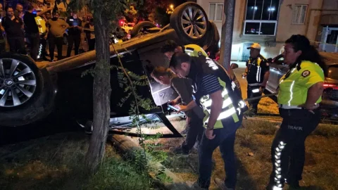 Edirne'de trafik kazasında kopan parmak dakikalarca arandı