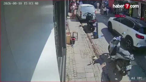 Eminönü'nde trafikte tartışıp motokuryeye saldıran sürücüye 180 bin lira cezası