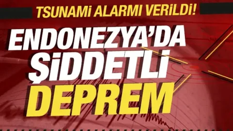 Endonezya'da 7,7 büyüklüğünde deprem; tsunami alarmı verildi